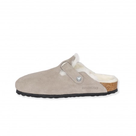 SABOT BOSTON  SHEARLING BIRKENSTOCK 1017651 STONE