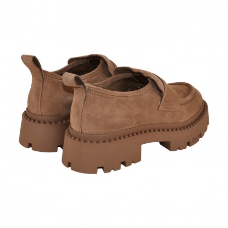 MOCASSINO IN CAMOSCIO ASH GENIAL06 SEQUOIA