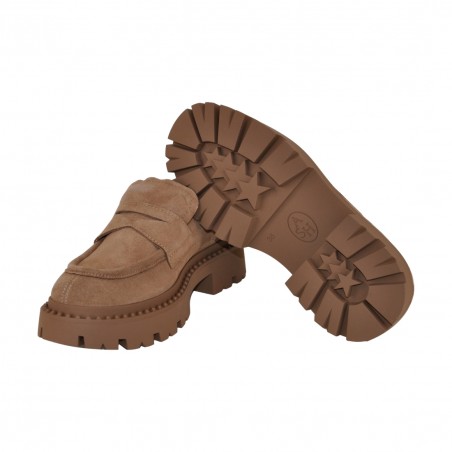 MOCASSINO IN CAMOSCIO ASH GENIAL06 SEQUOIA