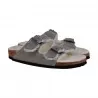 CIABATTA ARIZONA SHEARLING SUEDE LEATHER BIRKENSTOCK 1017403 STONE