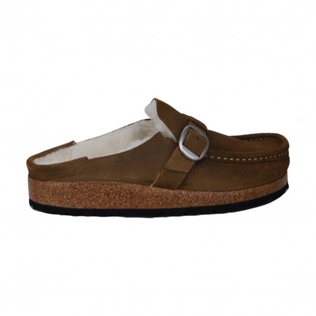 SABOT BUCKLEY SHEARLING BIRKENSTOCK 1018127 TEA