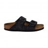 CIABATTA ARIZONA SUEDE LEATHER BIRKENSTOCK 552323 GRAY