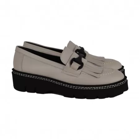 MOCASSINO FRANGE E MORSETTO LA PARIGINA 328/435 IVORY