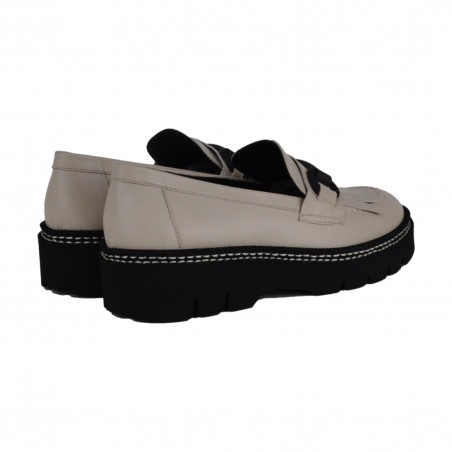 MOCASSINO FRANGE E MORSETTO LA PARIGINA 328/435 IVORY
