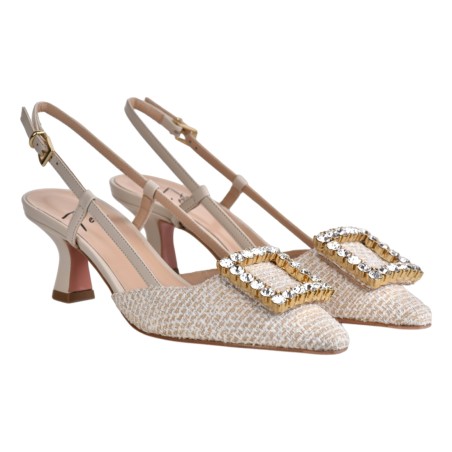 CHANEL CON ACCESSORIO STRASS FESTA STEFI CREMA