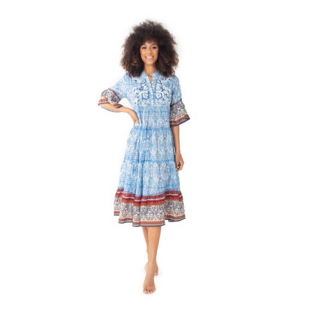 MAXI ABITO CLOE ICONIQUE 059 MULTICOLOR