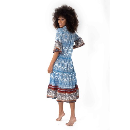 MAXI ABITO CLOE ICONIQUE 059 MULTICOLOR