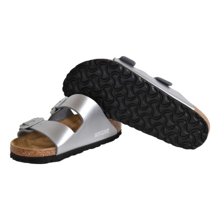 CIABATTA ARIZONA BIRKO FLOR BIRKENSTOCK 1012283 SILVER