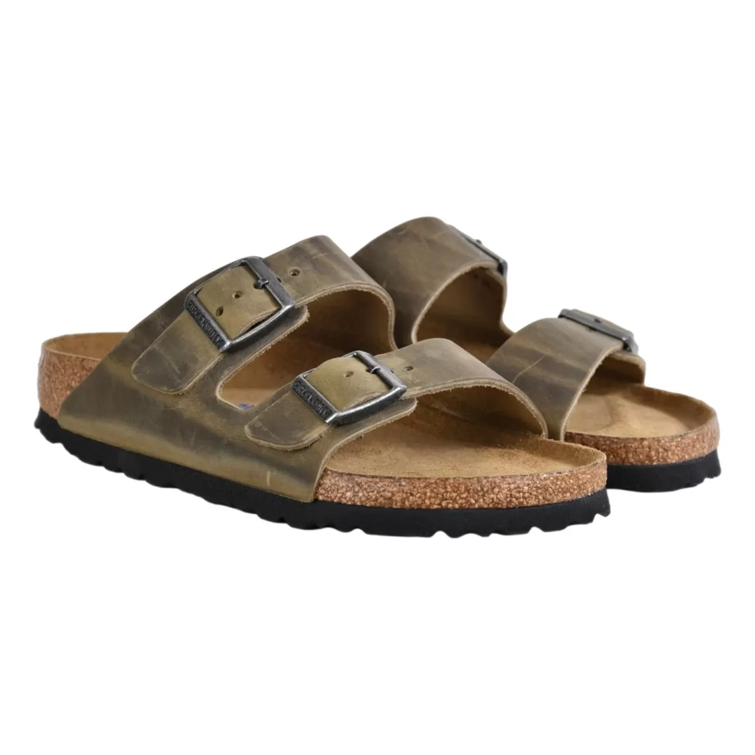 CIABATTA ARIZONA OILED LEATHER BIRKENSTOCK 1019377 KHAKI