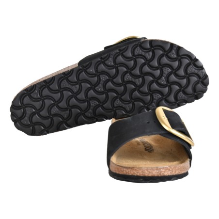 CIABATTA MADRID BIG BUCKLE NUBUCK BIRKENSTOCK 1023373 BLACK