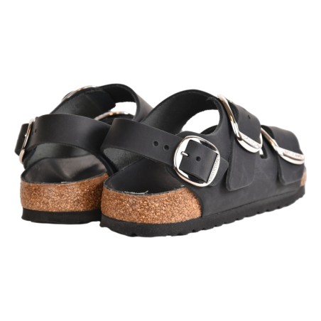 SANDALO MILANO BIG BUCKLE OILED BIRKENSTOCK 1024953 BLACK