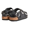 SANDALO MILANO BIG BUCKLE OILED BIRKENSTOCK 1024953 BLACK