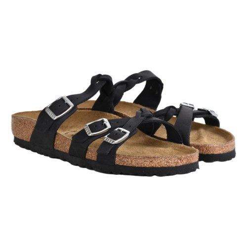 CIABATTA FRANCA OILED LEATHER BIRKENSTOCK 1026334 BLACK