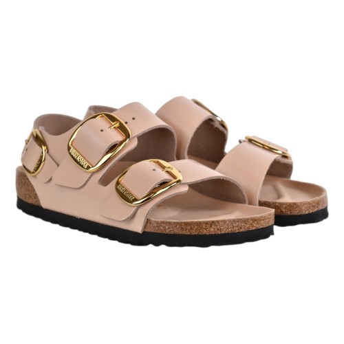 SANDALO MILANO BIG BUCKLE NATURAL BIRKENSTOCK 1026484 BEIGE