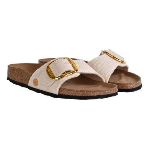 CIABATTA MADRID BIG BUCKLE CANVAS BIRKENSTOCK 1026721 EGGSHELL
