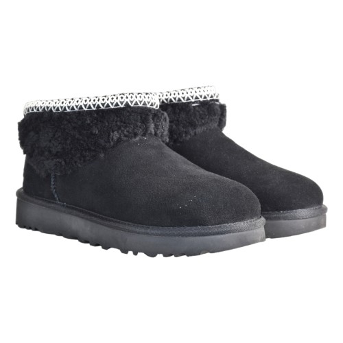 W CLASSIC ULTRA MINI MAXI CURLY UGG 1158263 BLK