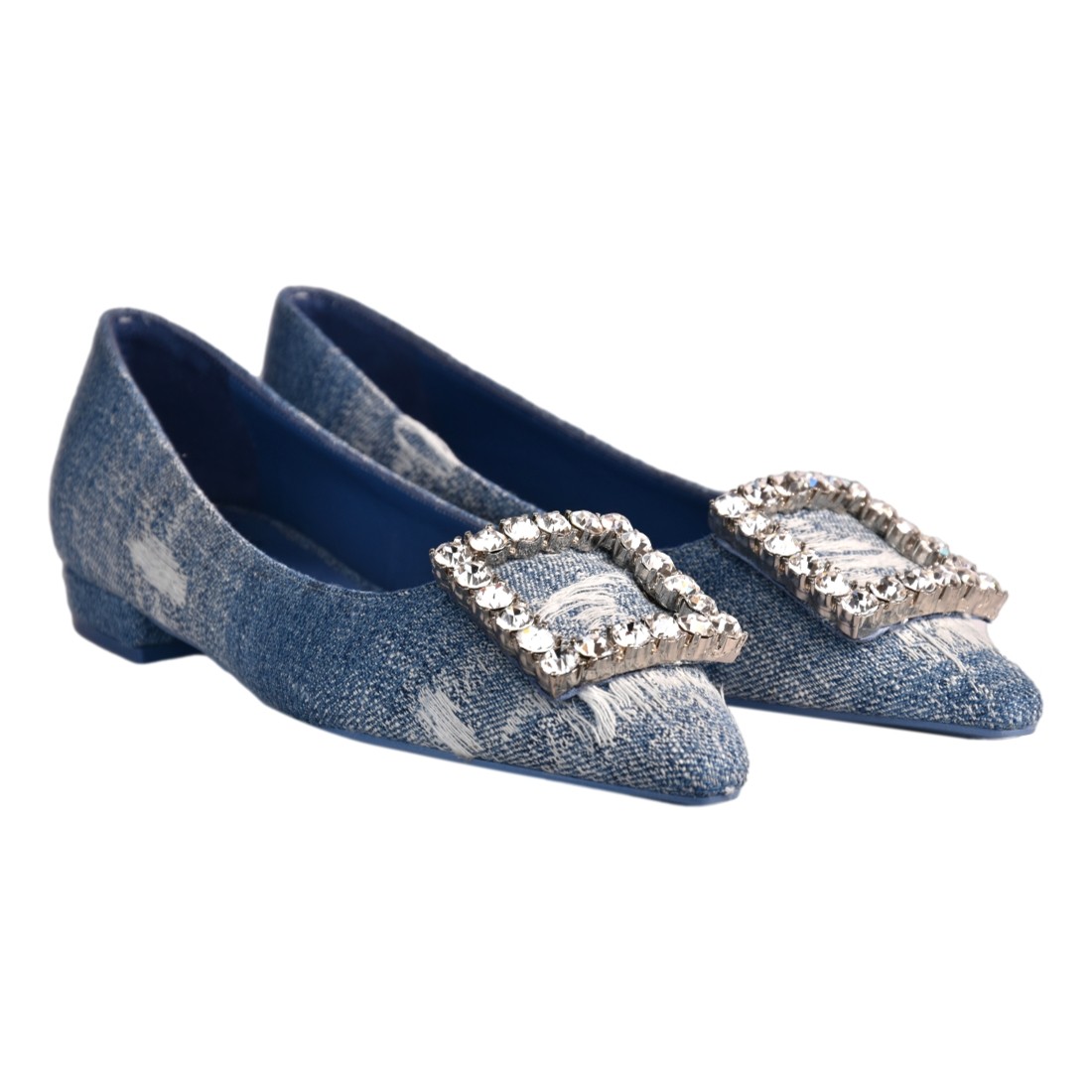 BALLERINA CON ACCESSORIO STRASS FESTA AMAIA BLUE