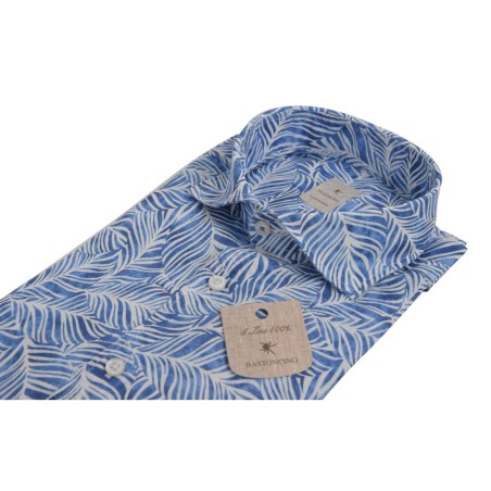 CAMICIA IN LINO FANTASIA BASTONCINO B2476.164 01