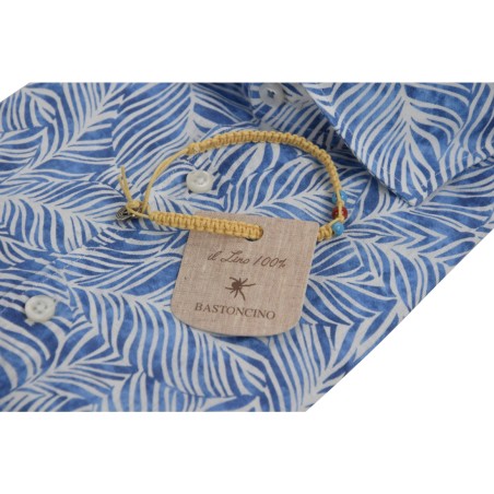 CAMICIA IN LINO FANTASIA BASTONCINO B2476.164 01