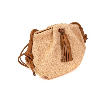 BORSA PELLE TESSUTO FLORA GIANNI CHIARINI BS8475/22PEPGMG-PL 206