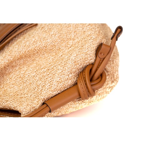 BORSA PELLE TESSUTO FLORA GIANNI CHIARINI BS8475/22PEPGMG-PL 206