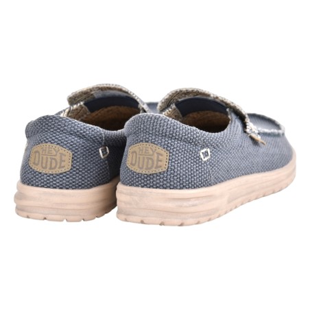 MOCASSINO TESSUTO HEY DUDE MIKKABRAIDED BLUE