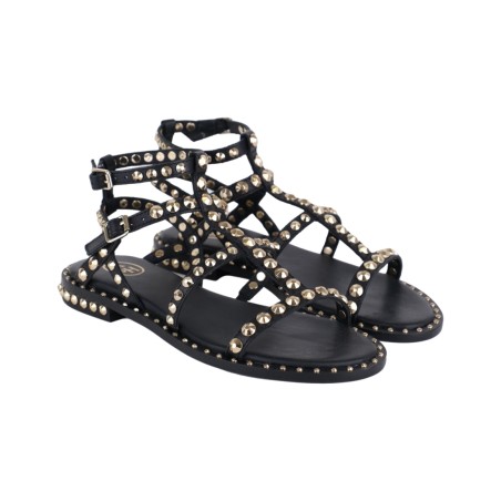 SANDALO CON BORCHIE ASH PRECIOUS01 BLACK