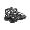 SANDALO CON BORCHIE ASH PRECIOUS01 BLACK