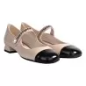 MARY JANE IN PELLE BICOLORE FESTA SELENE BUTTER