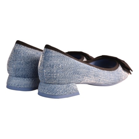 DECOLLETE CON ACCESSORIO TESSUTO FESTA SISKO JEANS