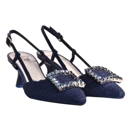 CHANEL CON ACCESSORIO STRASS FESTA STEFI NAVY