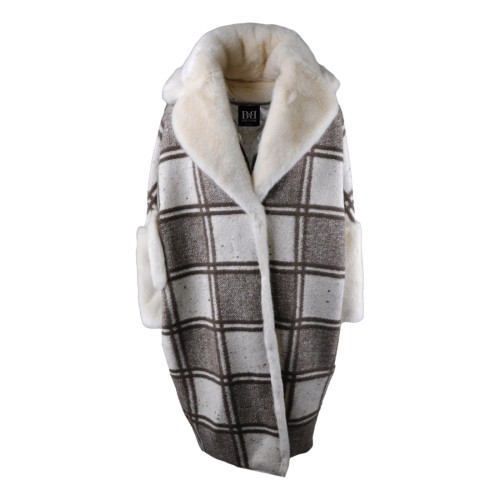 CAPPOTTO CHESS BB COUTURE VELDEN VANIGLIA/CAMEL