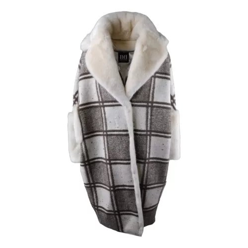 CAPPOTTO CHESS BB COUTURE VELDEN VANIGLIA/CAMEL