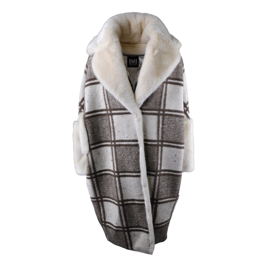 CAPPOTTO CHESS BB COUTURE VELDEN VANIGLIA/CAMEL