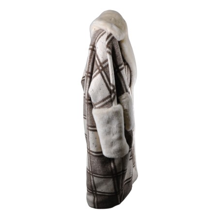 CAPPOTTO CHESS BB COUTURE VELDEN VANIGLIA/CAMEL