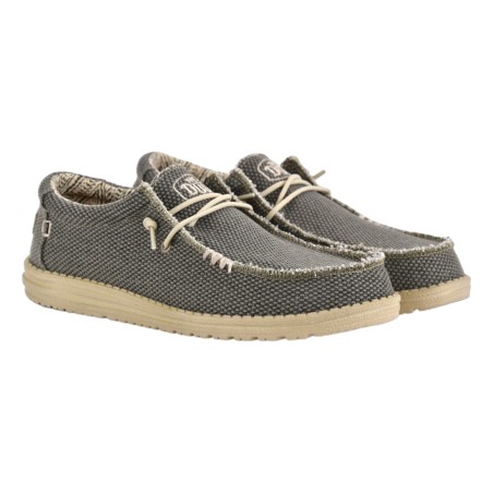 MOCASSINO LACCI IN TESSUTO HEY DUDE WALLYBRAIDED ARMY
