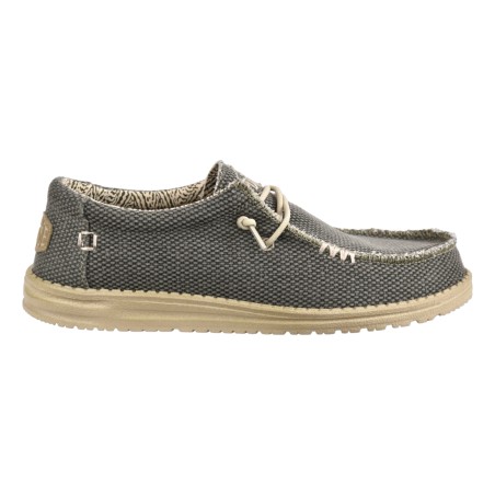 MOCASSINO LACCI IN TESSUTO HEY DUDE WALLYBRAIDED ARMY