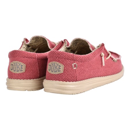 MOCASSINO LACCI IN TESSUTO HEY DUDE WALLYBRAIDED RED