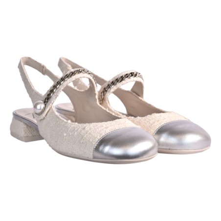 CHANEL BICOLORE CINTURINO CATENA FESTA YOLANDA CREMA
