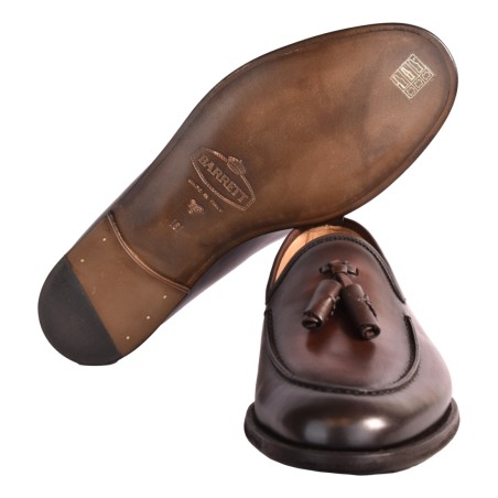 MOCASSINO CON NAPPINE BARRETT 251U025.2 NOCE