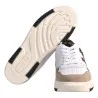 SNEAKERS CON V PELLE VIA ROMA 15 4350 BIANCO/FANGO