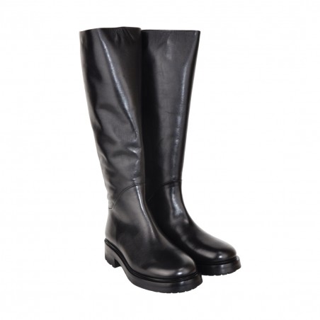 STIVALE IN NAPPA STRATEGIA A5002 NERO