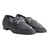 MOCASSINO CON MORSETTO NAPPA PERF. POEVE JJA67 NERO