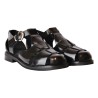 SANDALO MOCASSINO PELLE SPAZZOLATA POEVE JPG50NEW NERO