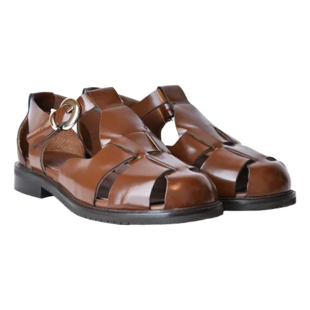 SANDALO MOCASSINO PELLE SPAZZOLATA POEVE JPG50NEW PL816