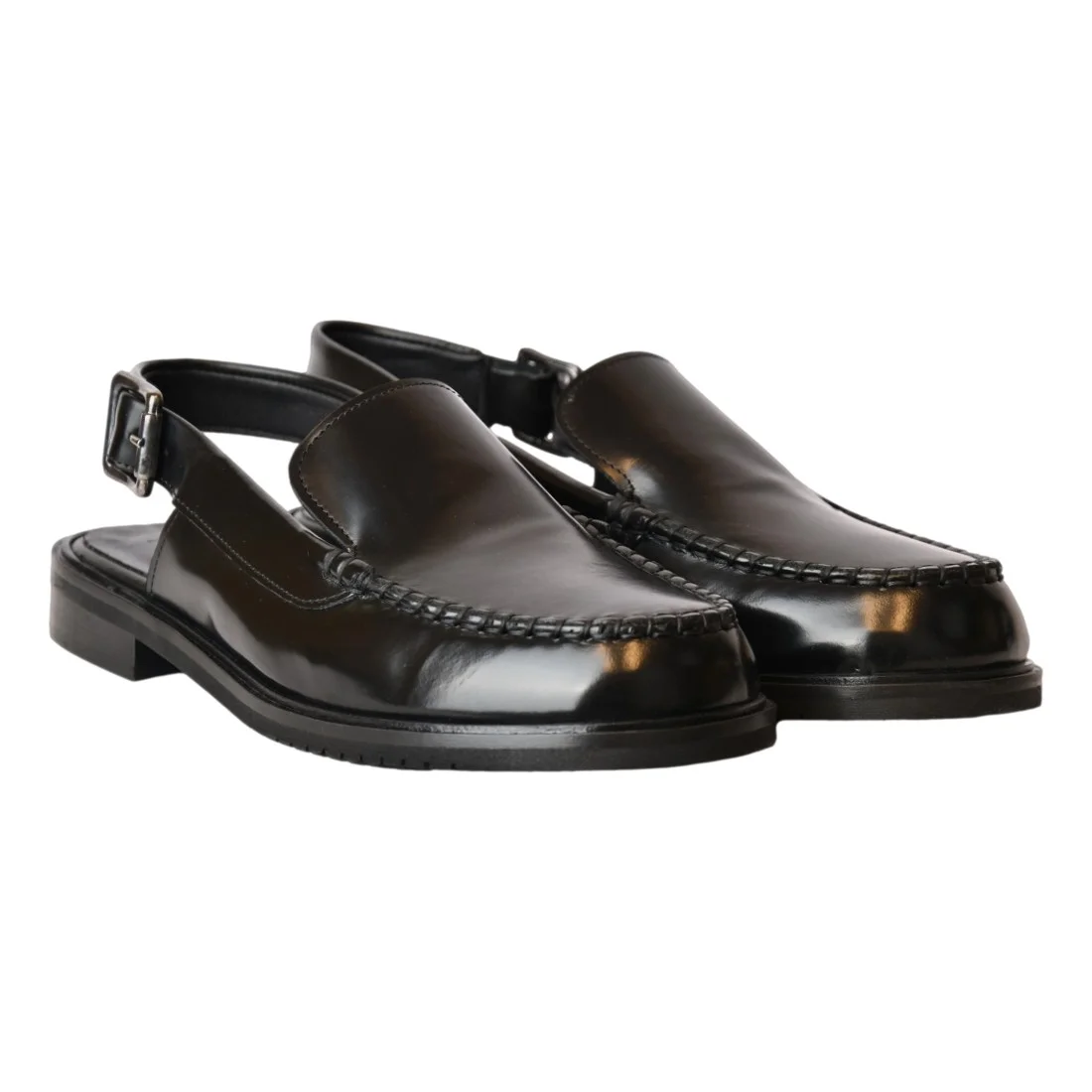 MOCASSINO SLING BACK POEVE JPG52NEW NERO
