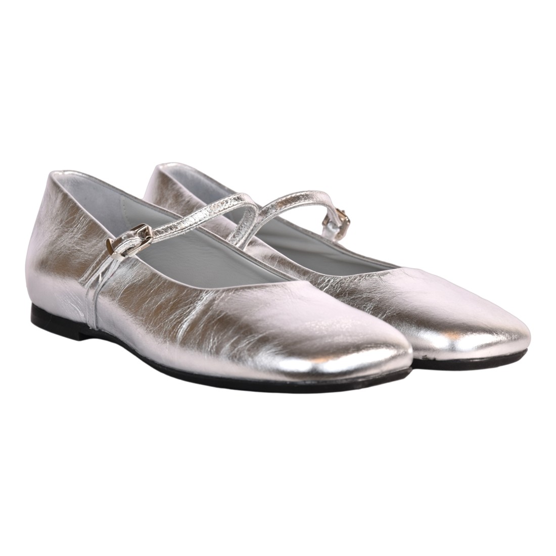 BALLERINA CON CINTURINO POEVE PBALL11M ARGENTO