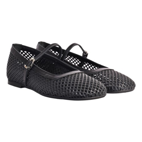 BALLERINA CON CINTURINO PERFOR. POESIE VENEZIANE PBALL31 NERO