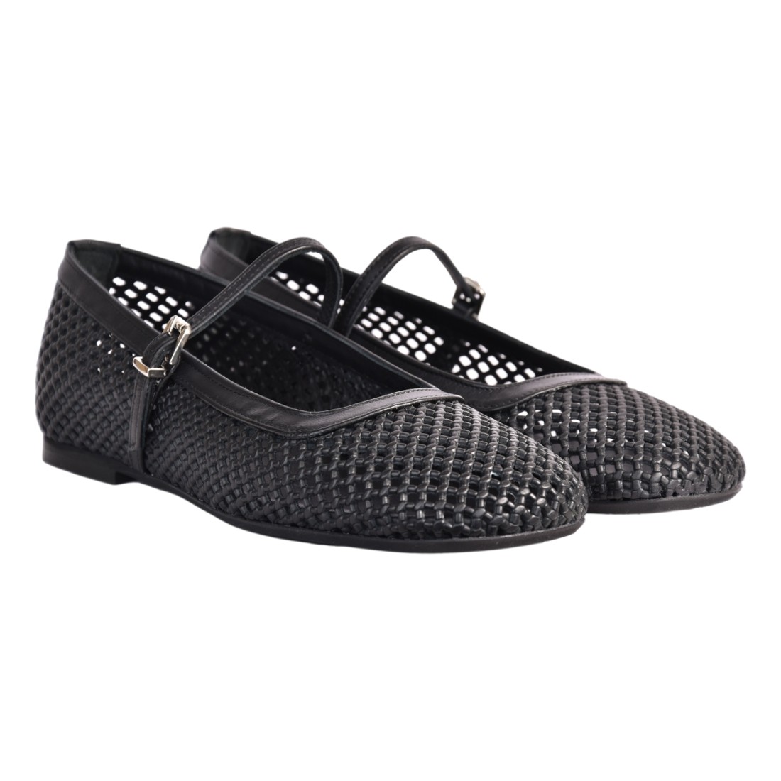 BALLERINA CON CINTURINO PERFOR. POESIE VENEZIANE PBALL31 NERO