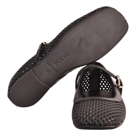 BALLERINA CON CINTURINO PERFOR. POESIE VENEZIANE PBALL31 NERO